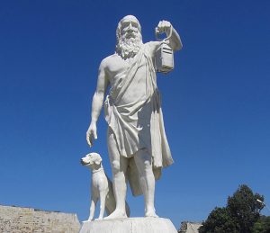 Diogenes, the cynic philosopher that does not care about what think